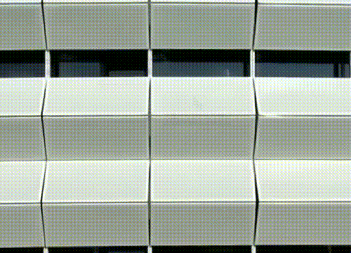 白色折叠式幕墙